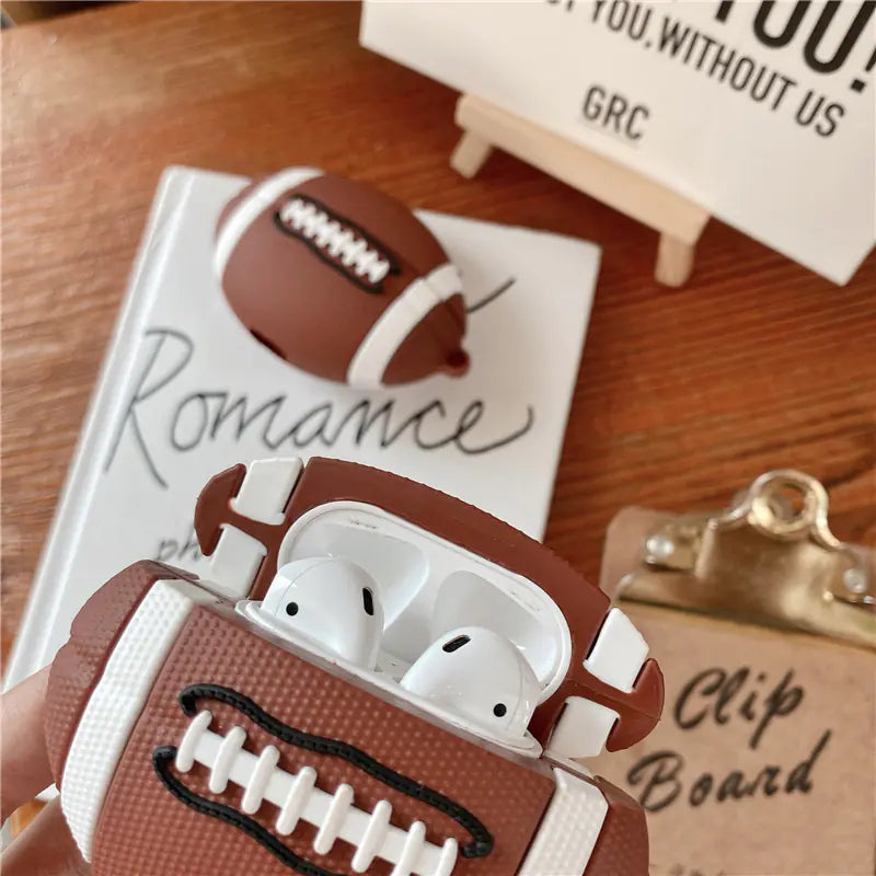 3D Football Silicone Case for AirPods Pro 2/3