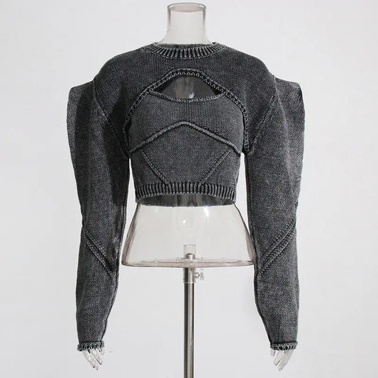 2024 Fashionable Women's Knit Sweater Two-Piece Set