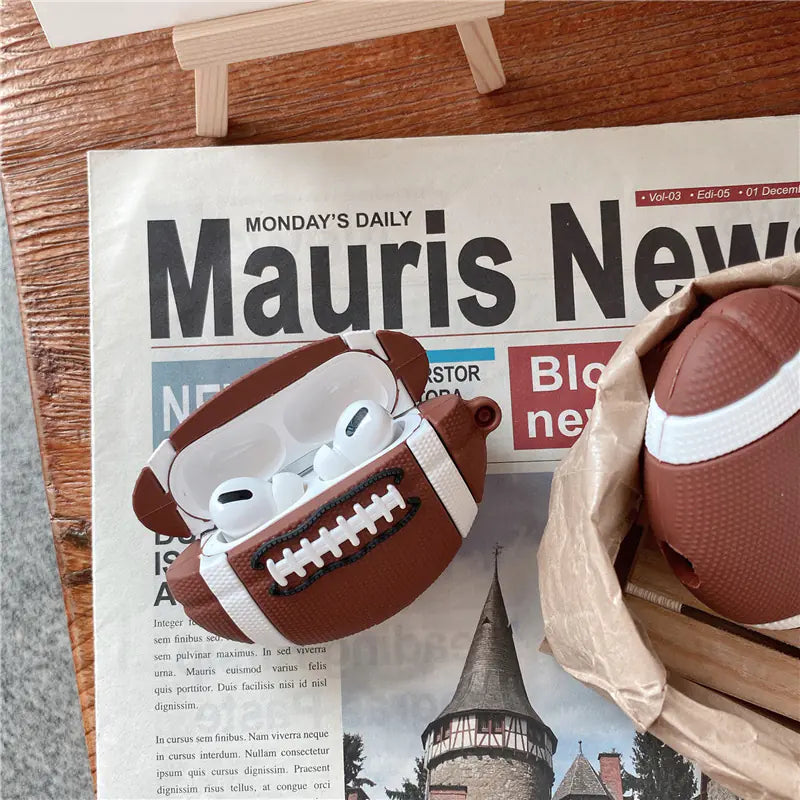 3D Football Silicone Case for AirPods Pro 2/3
