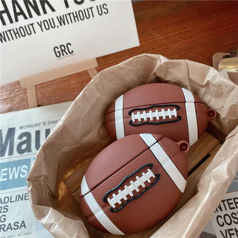 3D Football Silicone Case for AirPods Pro 2/3